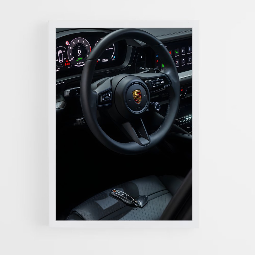 Poster Dashboard Dynamique – affiche Porsche (vue 3)